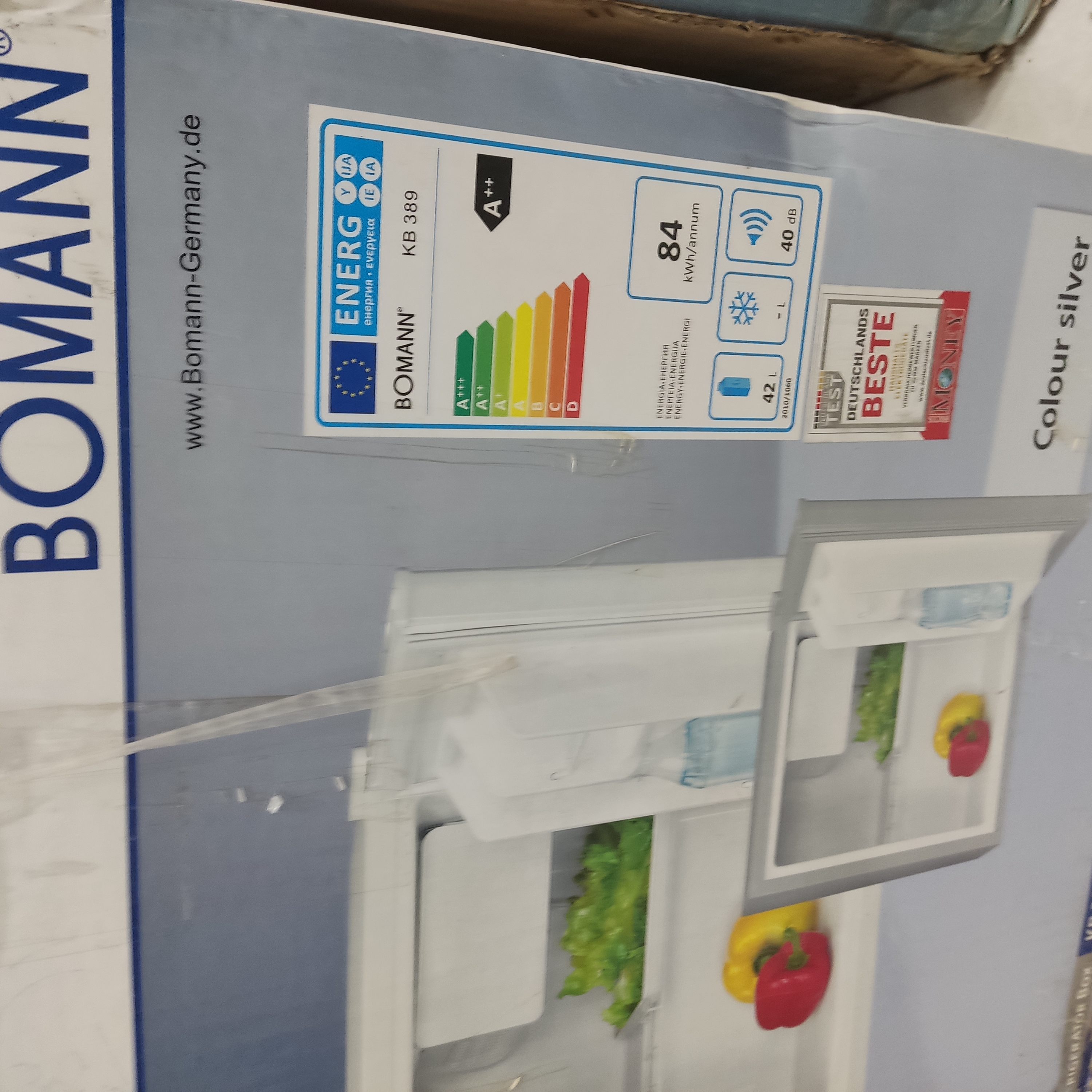 یخچال 3فوت بومان آلمانی مدلKB389Silver